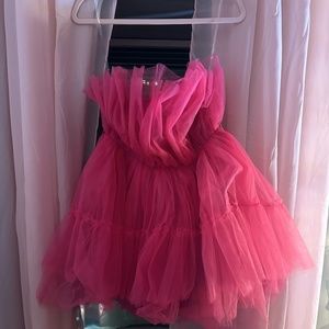 Hot Pink Tulle Dress